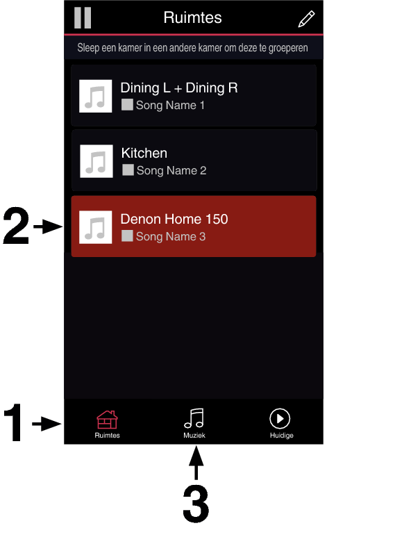 Select Room Denon Home 150